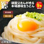 どんまい 讃岐うどん 生うどん 9食 麺のみ(300g×3) 送料無料 讃岐 普通麺 極太麺 生うどん 生めん 生麺 香川 ポイント消化 食品 爆買