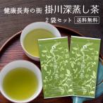 お茶 掛川茶 深蒸し茶 100g 2袋セット メール便 送料無料 日本茶 緑茶 深蒸し茶 静岡茶 深むし茶 ポイント消化 爆買