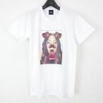 Dimariaselect ディマリアセレクト Kim’s snap tee コットン 半袖 キムカーダシアン スナップ プリント Tシャツ カットソー WHITE L