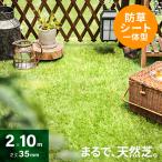 人工芝 2m×10m ロール 防草 芝丈35mm 防草シート不要 芝生マット 人工芝生 人工芝ロール 芝生 固定ピン 庭 モダンデコ