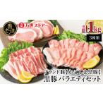 ふるさと納税 【ブランド黒豚】かごしま黒豚 3種類 計1kg バラエティセット お肉 国産 豚肉 鹿児島県産 冷凍 南さつま市 鹿児島県南さつま市