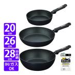 (ふきん付)サーモス プラズマ超硬質コート フライパン 20cm&26cm&炒め鍋 28cmセット KFC-020&KFC-026&KFC-028D MDB ミッドナイトブルー(ラッピング不可)