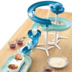 流しそうめん機 流しそうめん器 流しそうめん ツイストスライダー 電池式 薬味置き付き 家庭用 卓上 そうめん流し器 流麺 スライダー