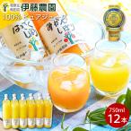 お中元 ジュース ギフト みかんジュース フルーツ オレンジジュース ストレート 750ml 12本 果汁100%