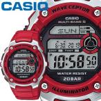カシオ スポーツギア スポーツウオッチ 200R レッド 樹脂バンド マルチバンド5 電波時計 CASIO SPORTS GEAR FOR MARINE SPORTS