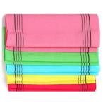 韓国 あかすりロングタオル 1枚 全5カラー 送料無料 ネコポス便 垢すり あかすりタオル 垢すりタオル 韓国あかすり 韓国垢すり ボディタオル 角質 黒ずみ