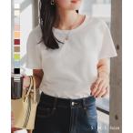 24H限定 超目玉SALE Tシャツ 半袖 白T レディース 夏 40代 50代 インナー 無地 シンプル 綿100% C5106送料無料メ便対応