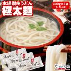 讃岐うどん 極太麺 300g×3袋 6人前〜9人前 極太 うどん 半生麺 ポスト投函便での配送(代金引換-後払い不可・着日指定不可) 爆買