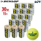 「2球入×15缶セット 箱なし 」DUNLOP ダンロップ 「FORT フォート [2個入] 1缶×15 30球 」テニスボール 『即日出荷』