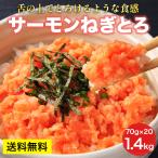 [サーモンねぎとろ 1,400g(70g×20パック)] トラウトサーモン 小分け 個包装 海鮮丼 ネギトロ ねぎトロ 冷凍 手巻き寿司 お試し 同梱 寿司 鮭 サーモンたたき