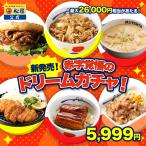 (赤字覚悟!5,999円!25食 13,150円以上保証!) 松屋 ドリームガチャ 最大26,000円相当が当たる! 牛めし 牛めしの具 牛肉 肉 福袋  2025 非常食 ご飯のお供