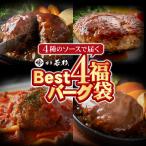 Best4 バーグ ハンバーグ福袋(4種×5個入り)合計20個入り 大容量 お取り寄せ お祝い 肉総菜 肉料理 冷凍 肉 ギフト 博多若杉