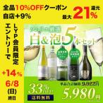 ワイン ワインセット ミックス 36か月長期熟成カヴァ&amp;金賞白入り!ソムリエ厳選白&amp;泡5本セット(白ワイン3本・スパークリングワイン2本) 送料無料