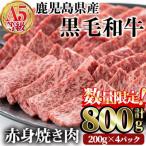 ふるさと納税 曽於市 お肉本来の味が楽しめる!A5黒毛和牛赤身焼肉800g
