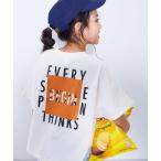 tシャツ 綿100% デビラボ スーパーBIGシルエット プリント半袖Tシャツ キッズ 子供服 男の子 女の子