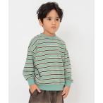 トレーナー  「WEB限定/ジュニア対応」無地ボーダートレーナー キッズ 子供服 男の子 女の子