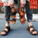 【1000円クーポン】サンダル メンズ 大きいサイズ おしゃれ サンダル 疲れない 男性 スリッパ 革 黒 メンズ 厚底 サンダル つっかけ レザー サンダル 甲高 大型ビーチサンダル 軽い 履きやすい 歩きやすい 蒸れない 涼しい 旅行 アウトドア